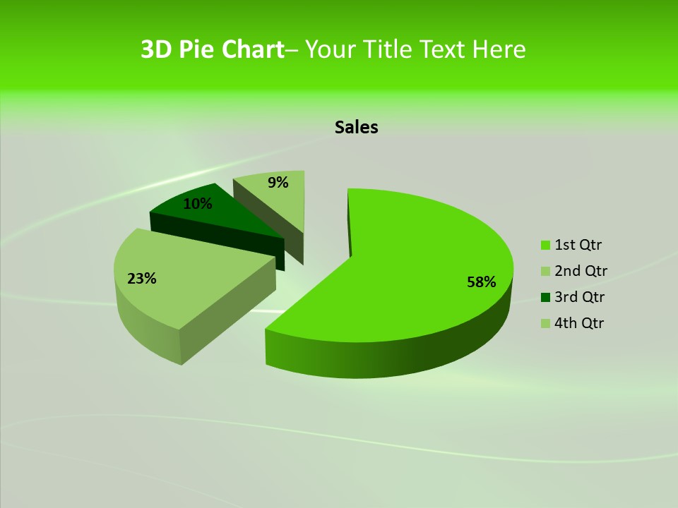 Flowing Background Illustrated PowerPoint Template