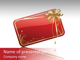 Gold Vector Decor PowerPoint Template