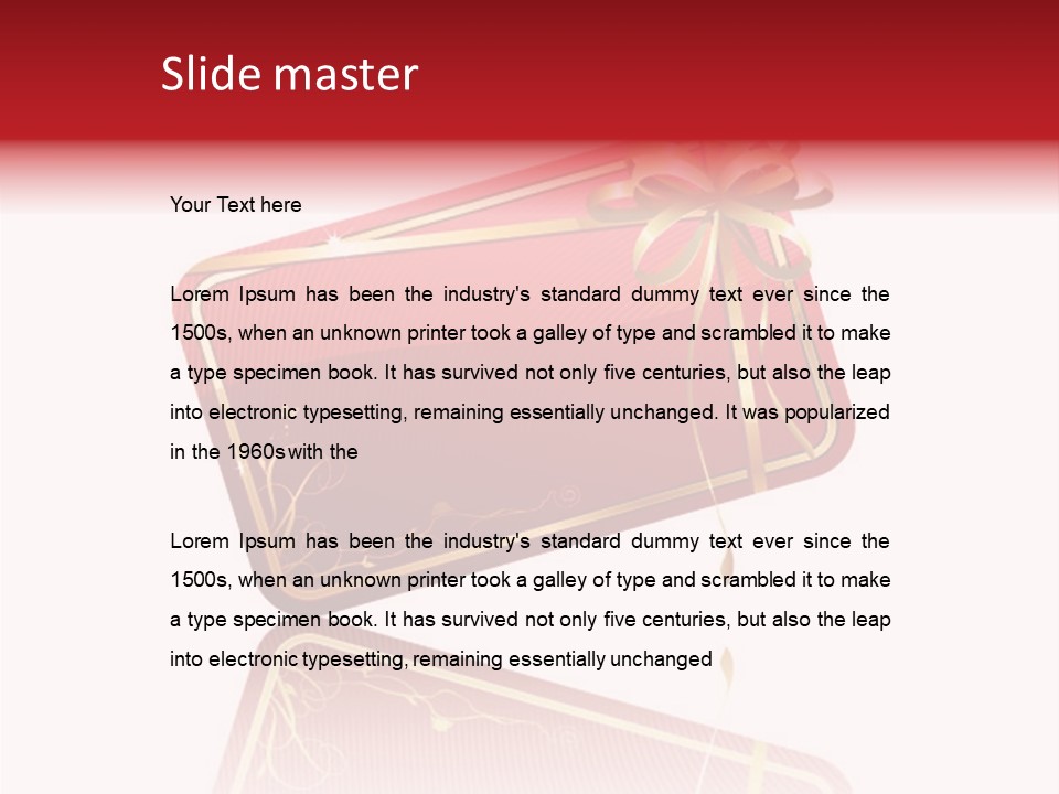 Gold Vector Decor PowerPoint Template