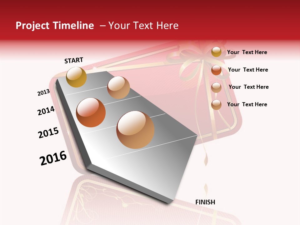 Gold Vector Decor PowerPoint Template