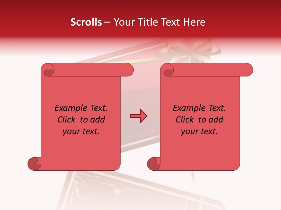 Gold Vector Decor PowerPoint Template