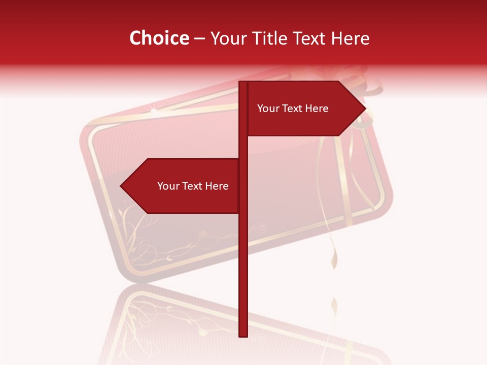 Gold Vector Decor PowerPoint Template