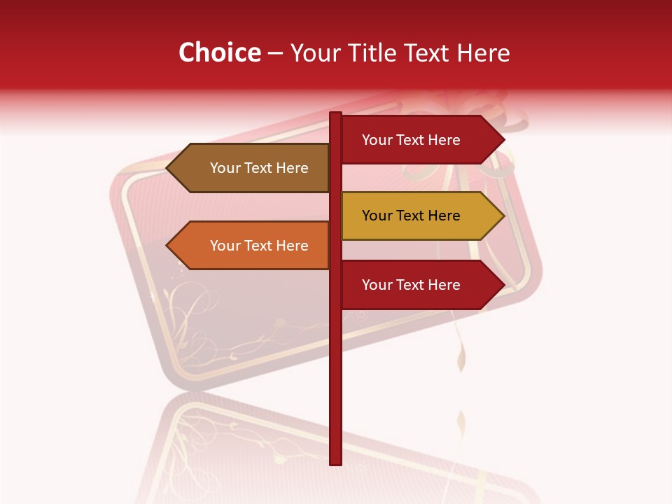 Gold Vector Decor PowerPoint Template