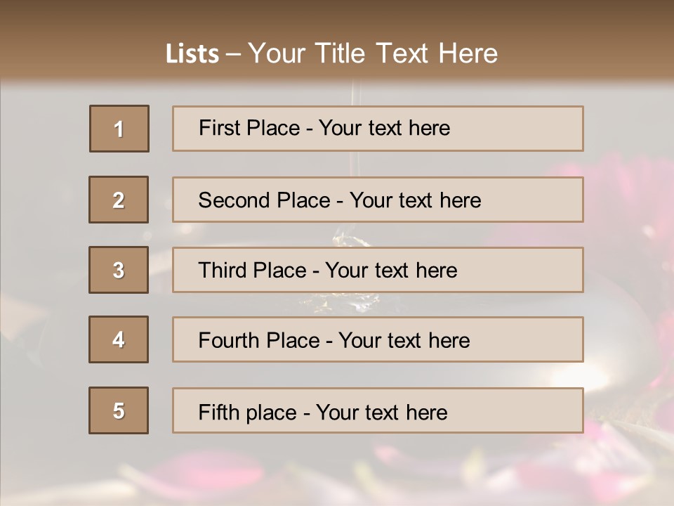 Spa Care Wood PowerPoint Template
