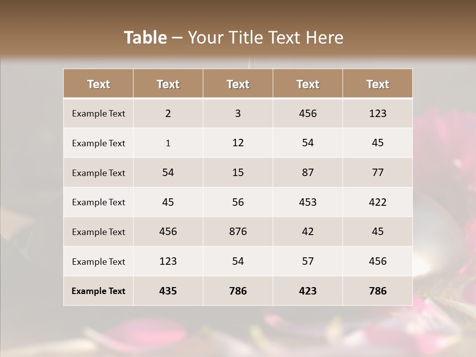 Spa Care Wood PowerPoint Template