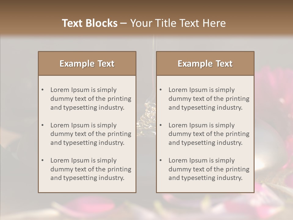 Spa Care Wood PowerPoint Template