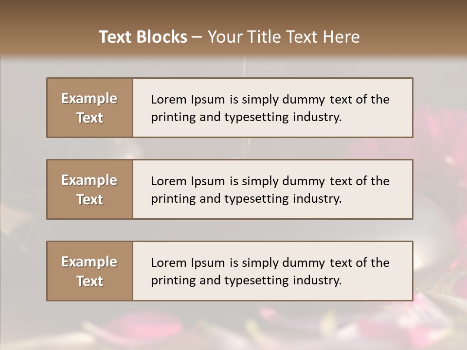 Spa Care Wood PowerPoint Template