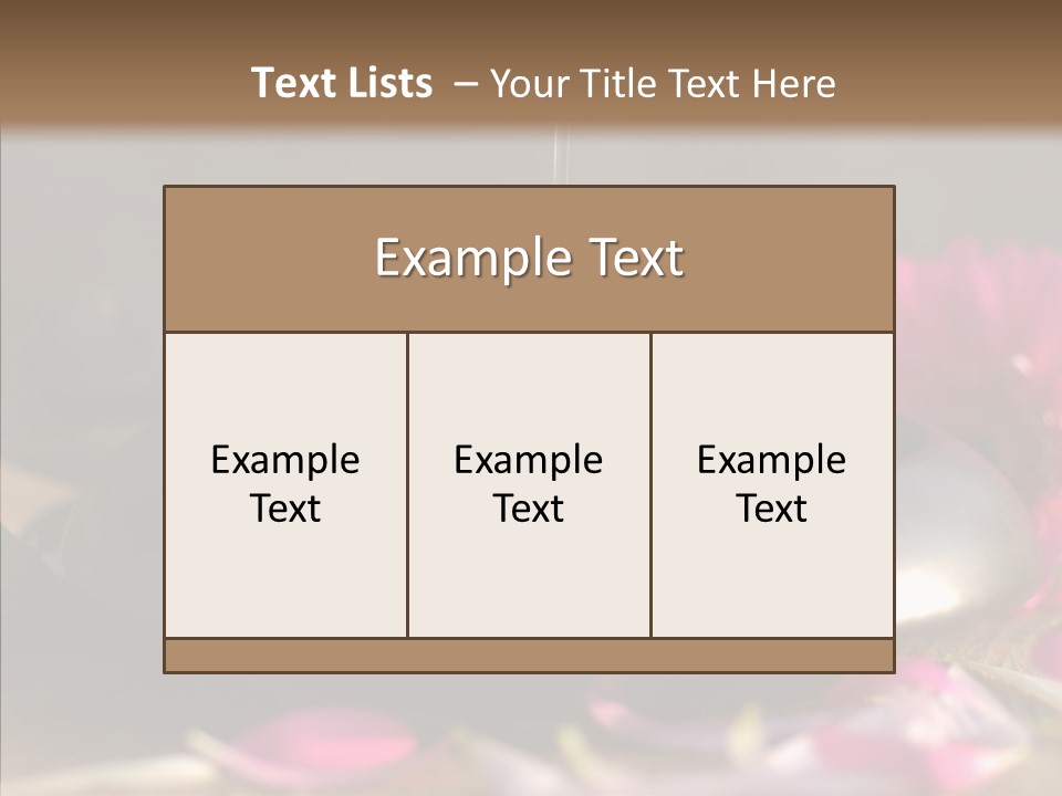 Spa Care Wood PowerPoint Template