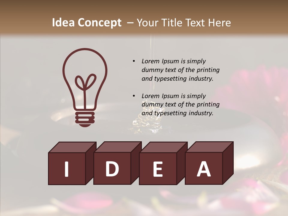 Spa Care Wood PowerPoint Template