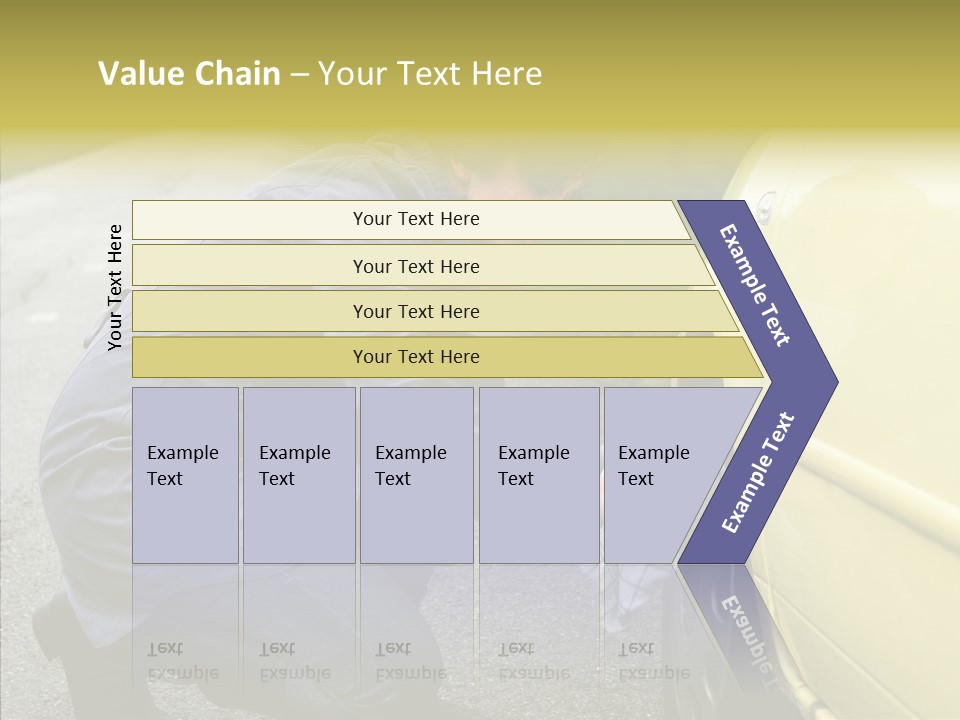 Female Defective Brunette PowerPoint Template