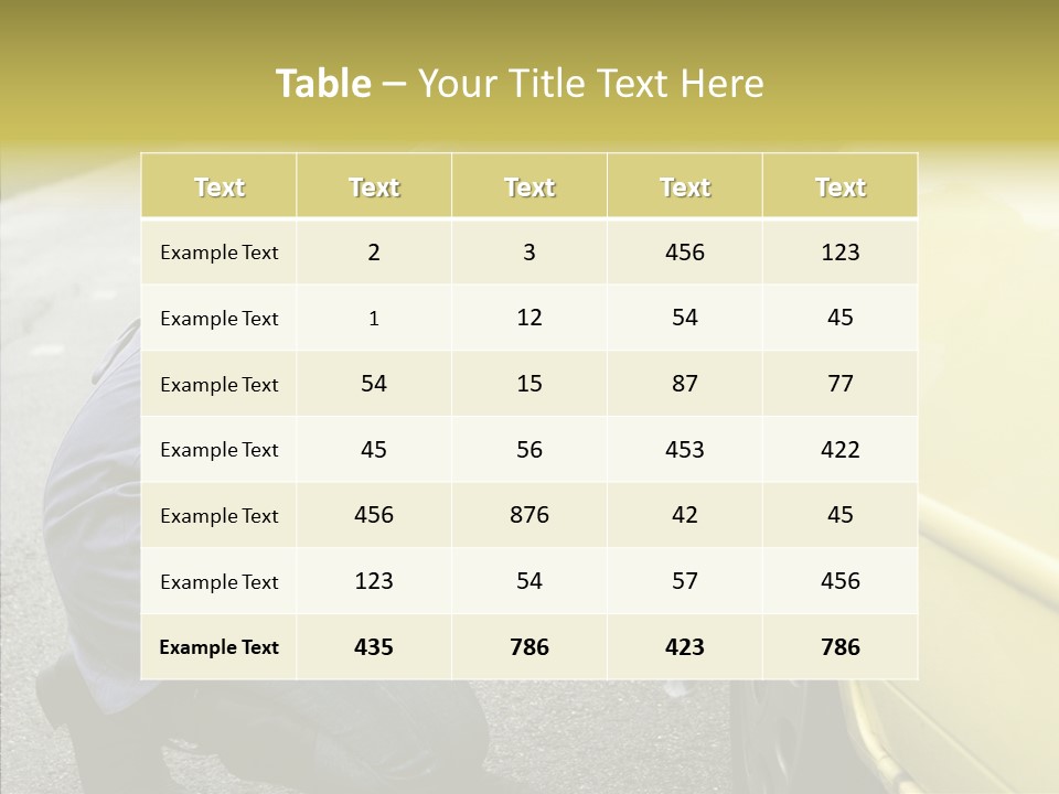 Female Defective Brunette PowerPoint Template