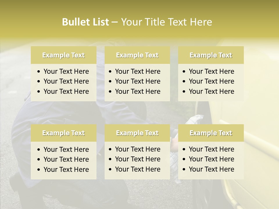 Female Defective Brunette PowerPoint Template