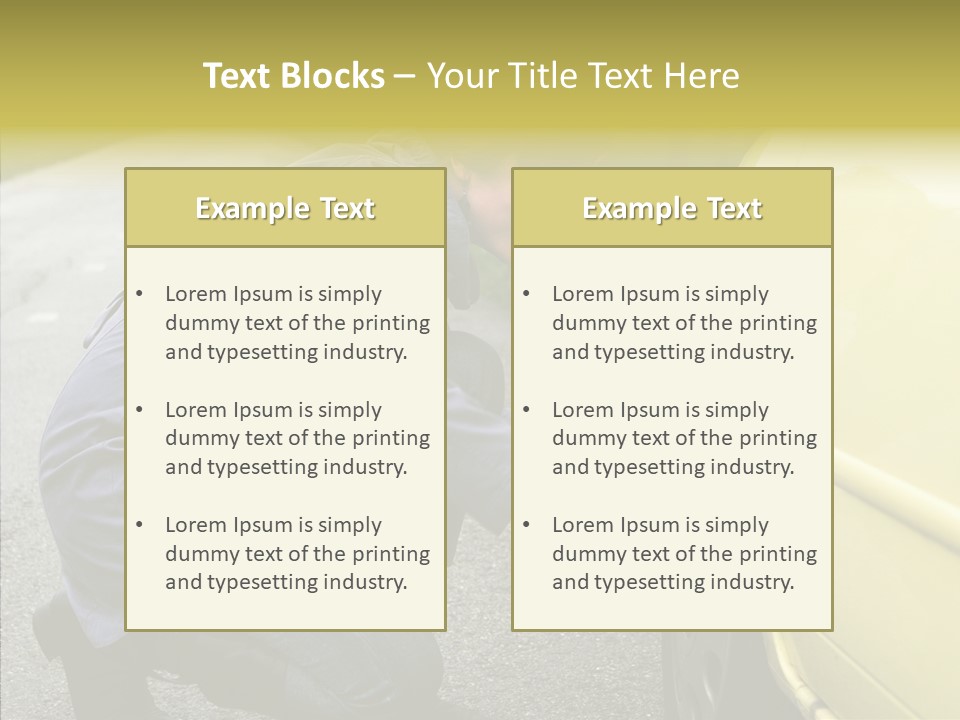 Female Defective Brunette PowerPoint Template