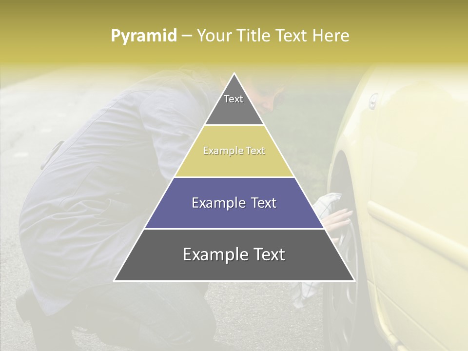 Female Defective Brunette PowerPoint Template