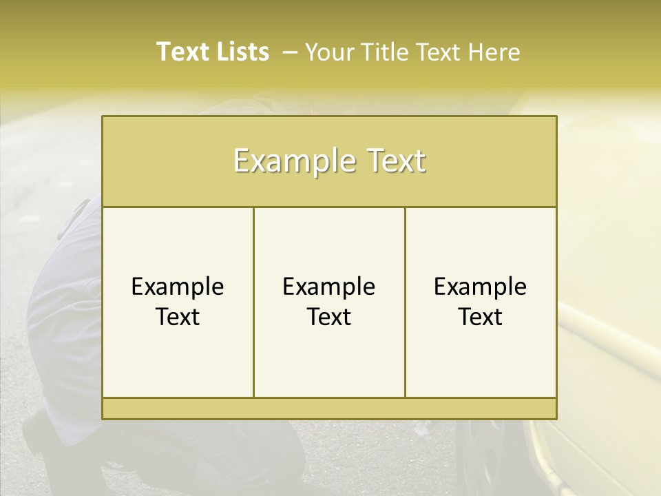 Female Defective Brunette PowerPoint Template