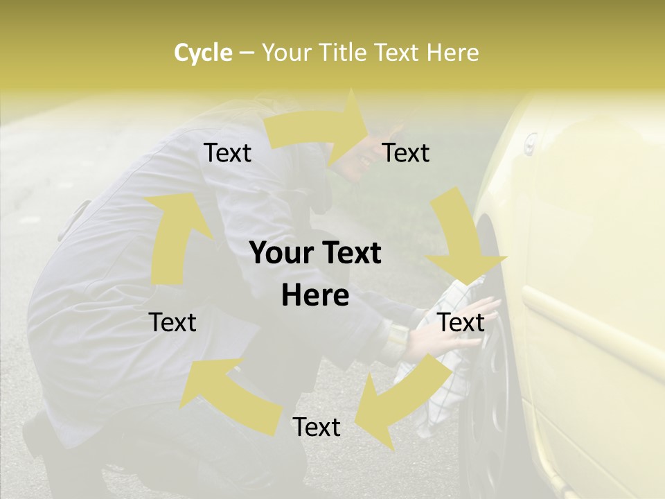 Female Defective Brunette PowerPoint Template