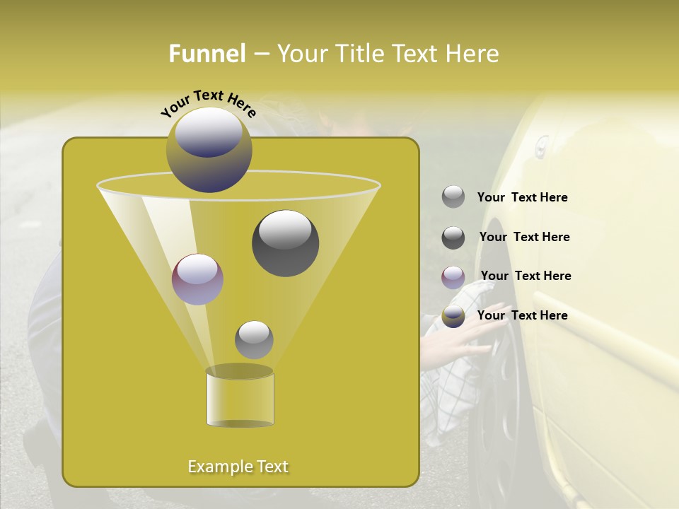 Female Defective Brunette PowerPoint Template