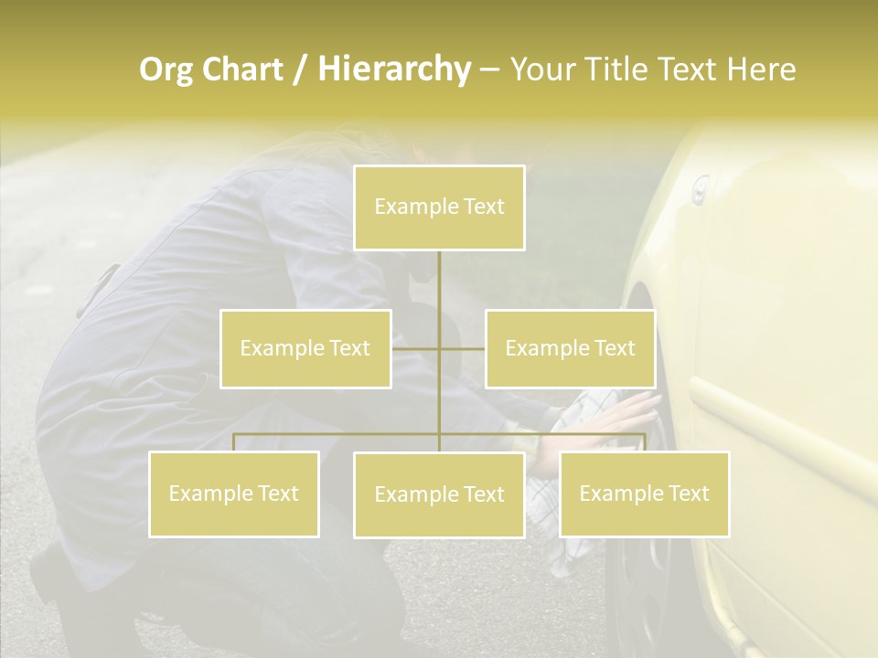Female Defective Brunette PowerPoint Template