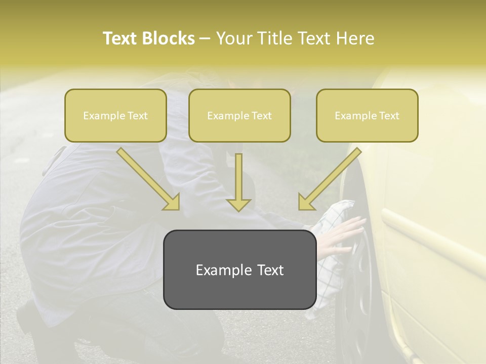 Female Defective Brunette PowerPoint Template