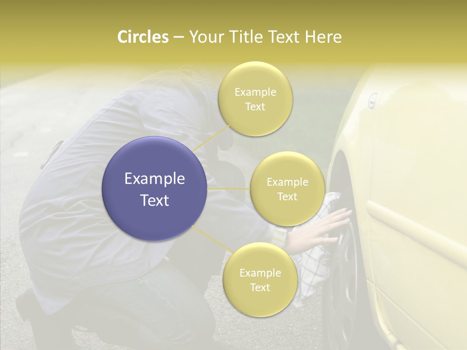 Female Defective Brunette PowerPoint Template