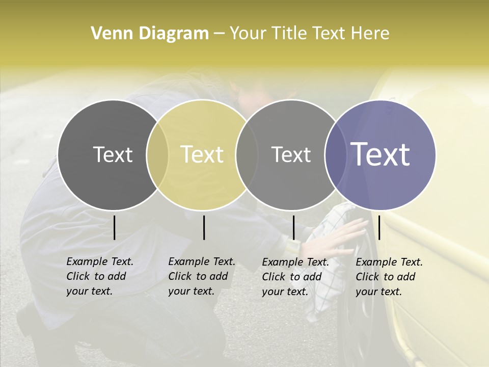 Female Defective Brunette PowerPoint Template