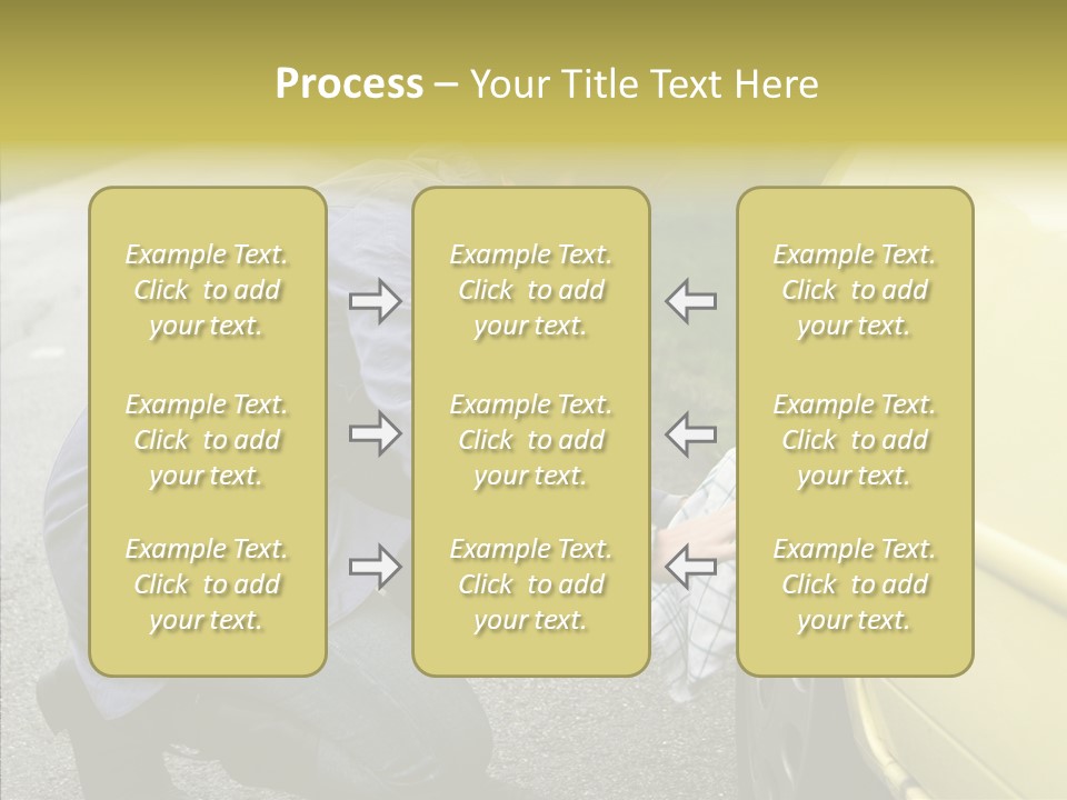 Female Defective Brunette PowerPoint Template
