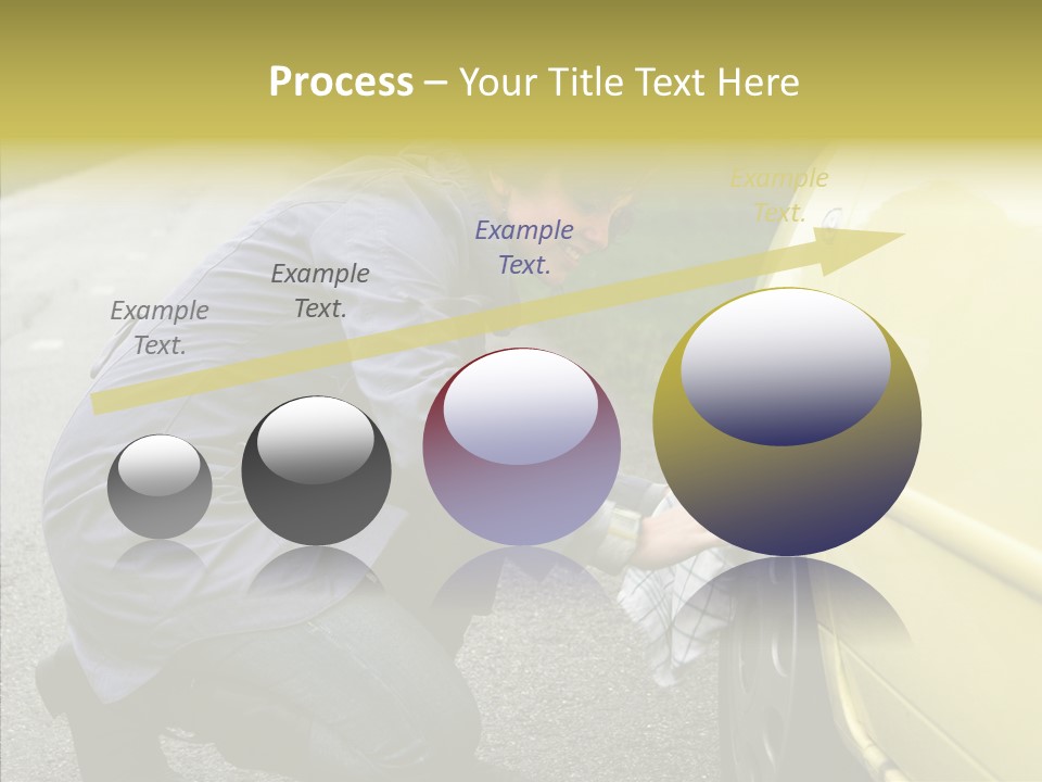 Female Defective Brunette PowerPoint Template