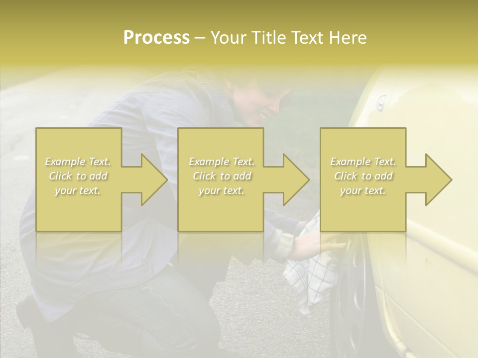 Female Defective Brunette PowerPoint Template