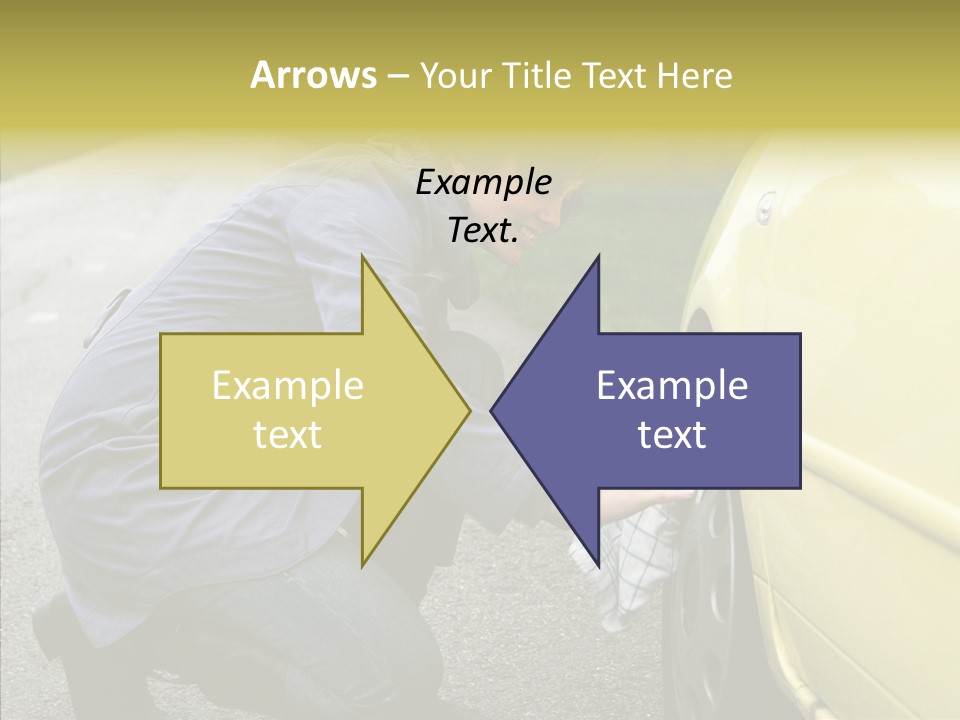 Female Defective Brunette PowerPoint Template