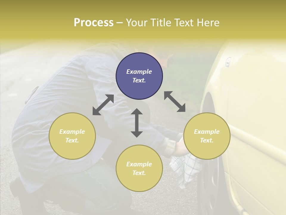 Female Defective Brunette PowerPoint Template