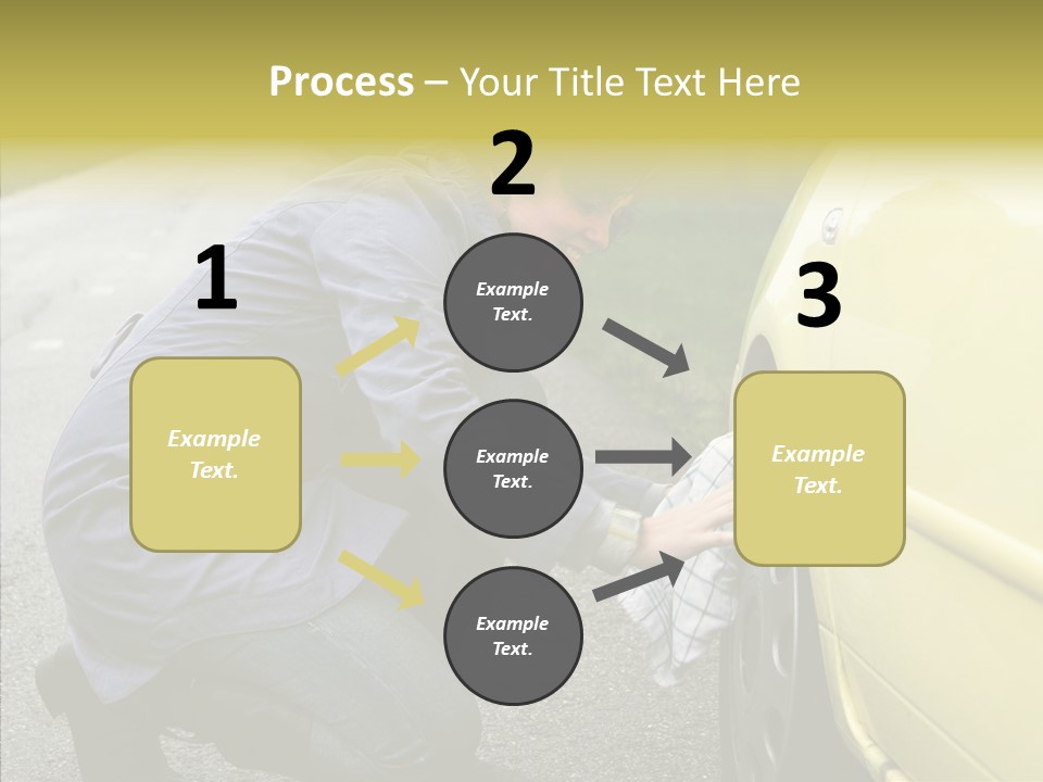 Female Defective Brunette PowerPoint Template