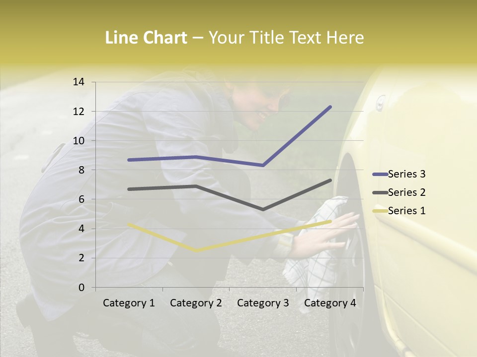 Female Defective Brunette PowerPoint Template