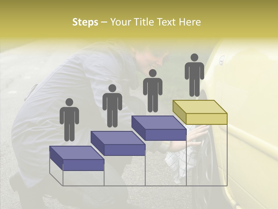 Female Defective Brunette PowerPoint Template