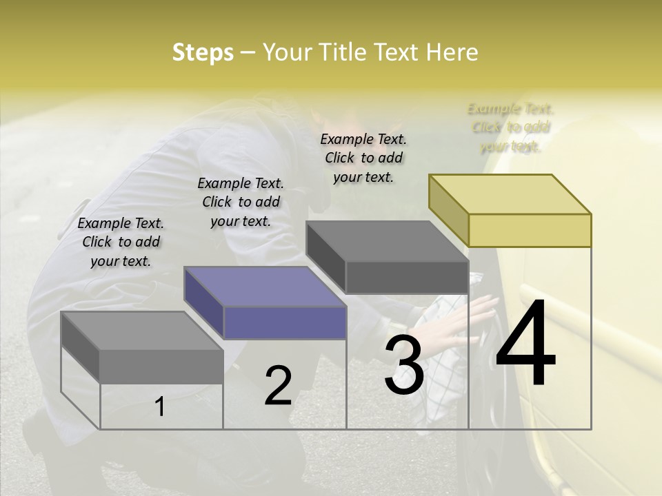 Female Defective Brunette PowerPoint Template