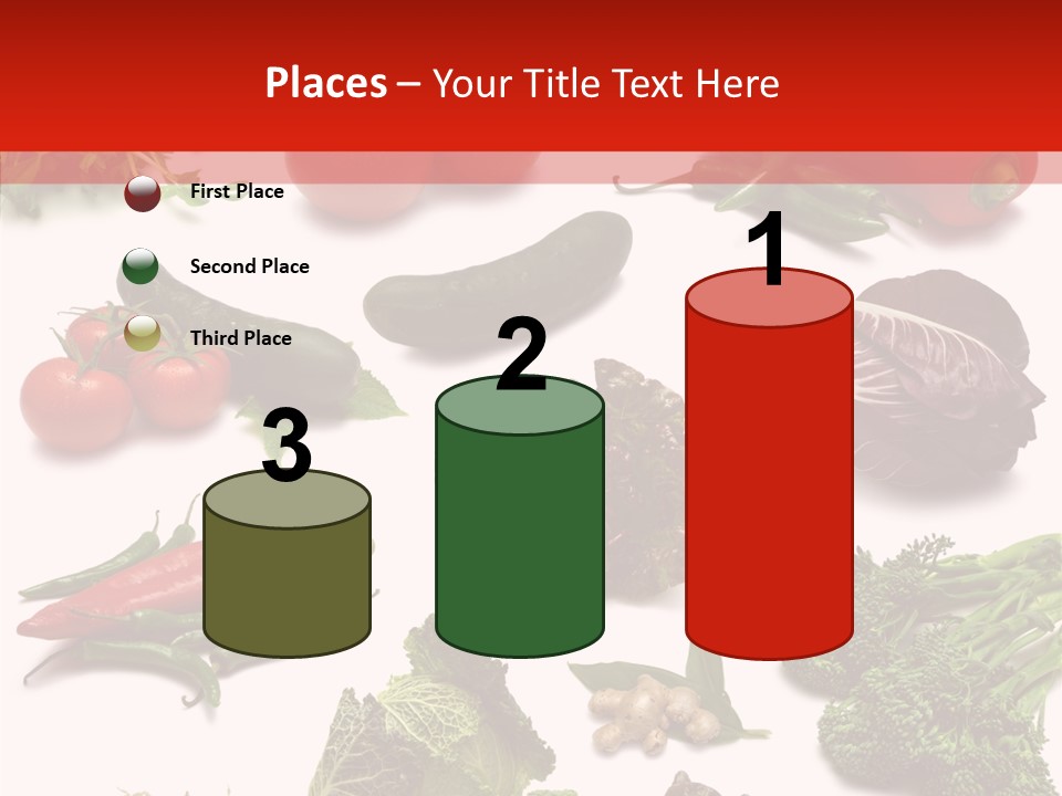 Salad Broccolini Lettuce PowerPoint Template