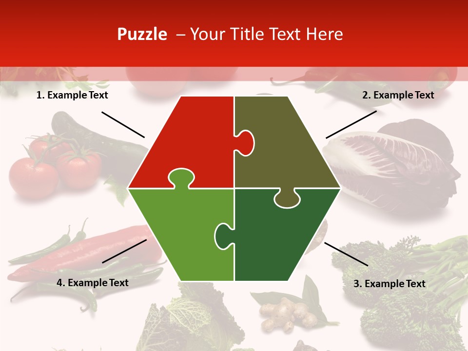 Salad Broccolini Lettuce PowerPoint Template