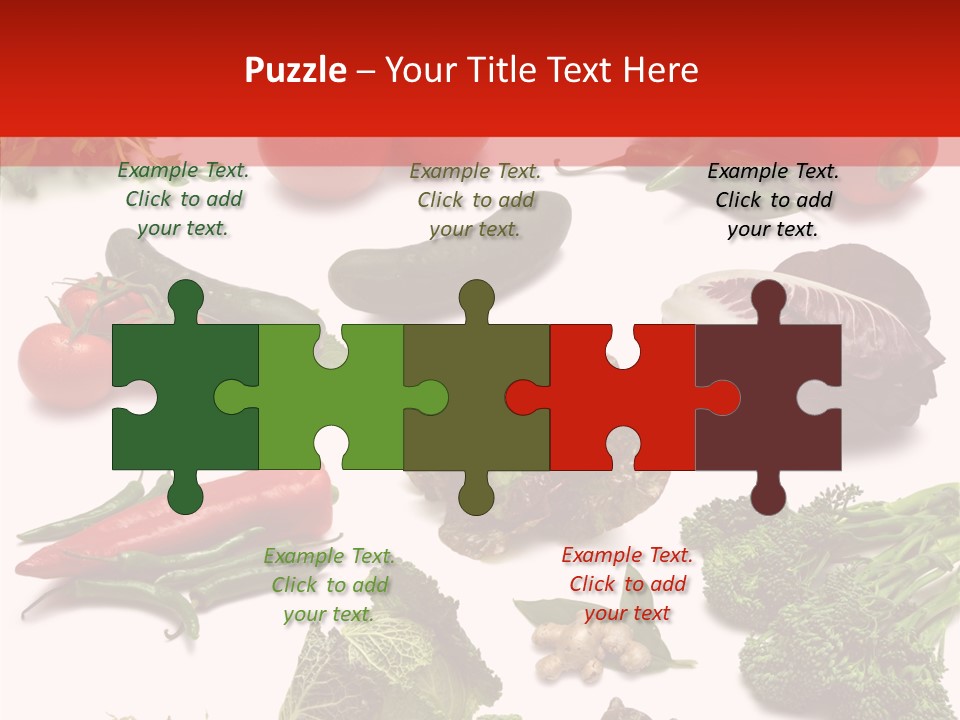 Salad Broccolini Lettuce PowerPoint Template