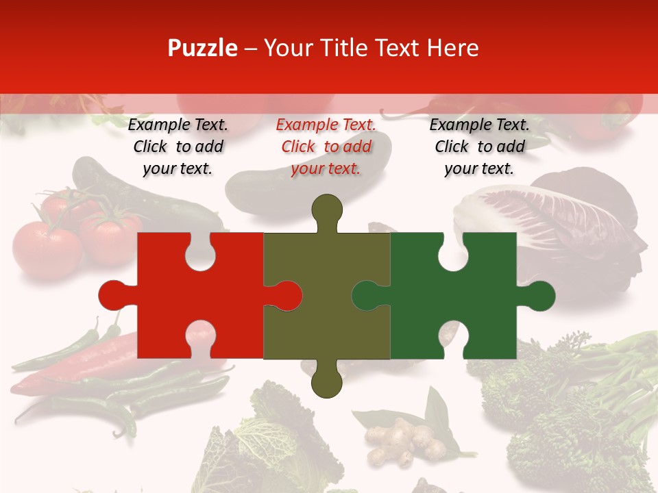 Salad Broccolini Lettuce PowerPoint Template