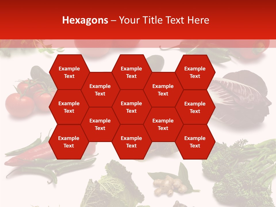 Salad Broccolini Lettuce PowerPoint Template