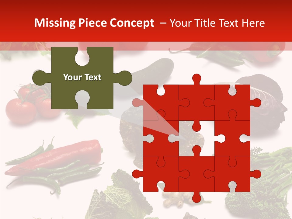 Salad Broccolini Lettuce PowerPoint Template