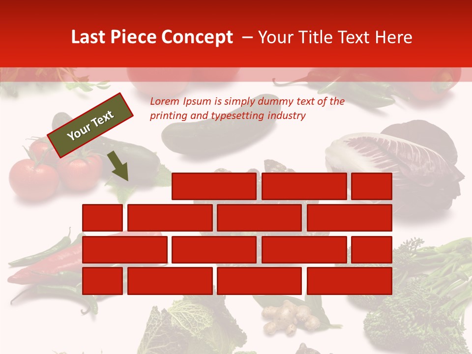 Salad Broccolini Lettuce PowerPoint Template