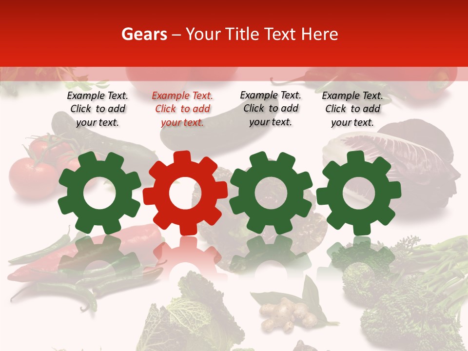 Salad Broccolini Lettuce PowerPoint Template