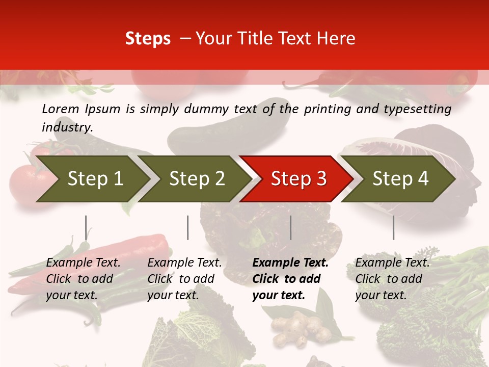 Salad Broccolini Lettuce PowerPoint Template