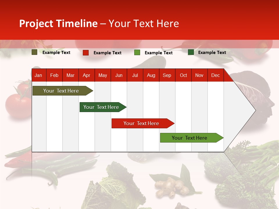 Salad Broccolini Lettuce PowerPoint Template
