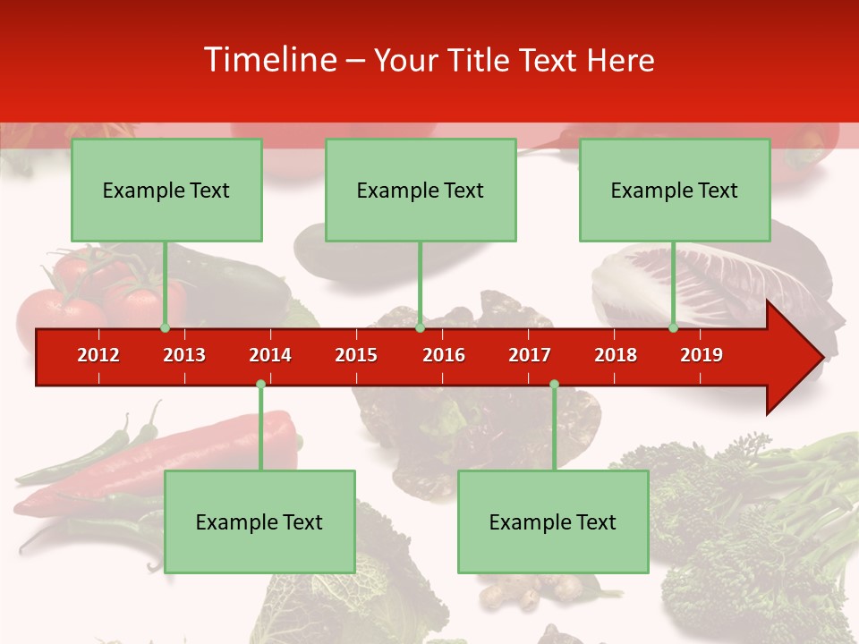 Salad Broccolini Lettuce PowerPoint Template