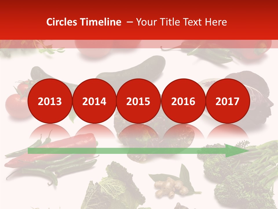 Salad Broccolini Lettuce PowerPoint Template