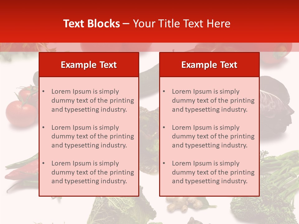 Salad Broccolini Lettuce PowerPoint Template