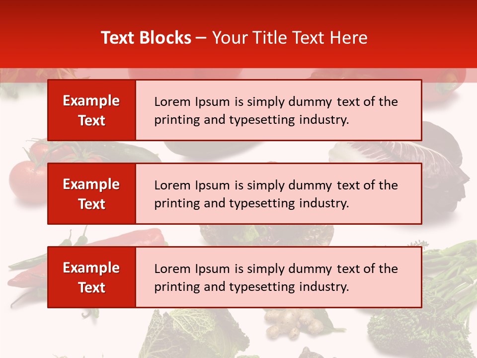 Salad Broccolini Lettuce PowerPoint Template