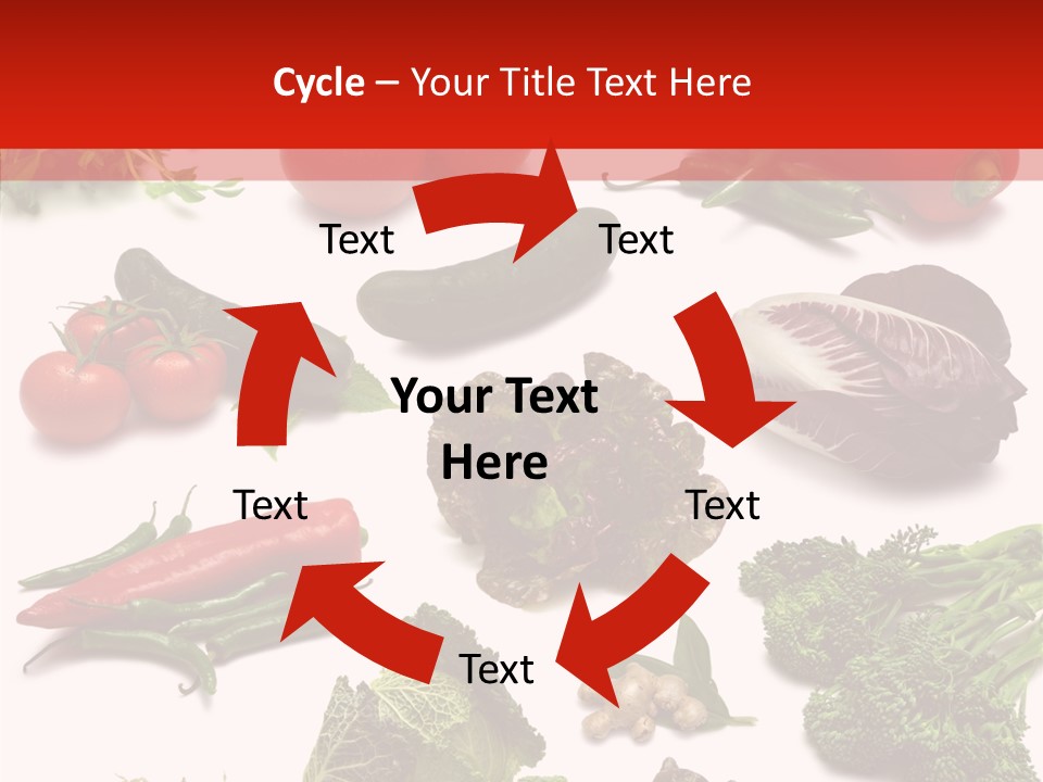 Salad Broccolini Lettuce PowerPoint Template
