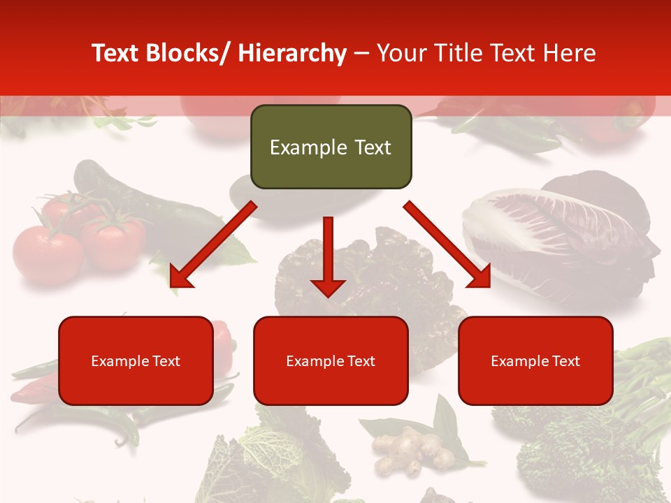 Salad Broccolini Lettuce PowerPoint Template